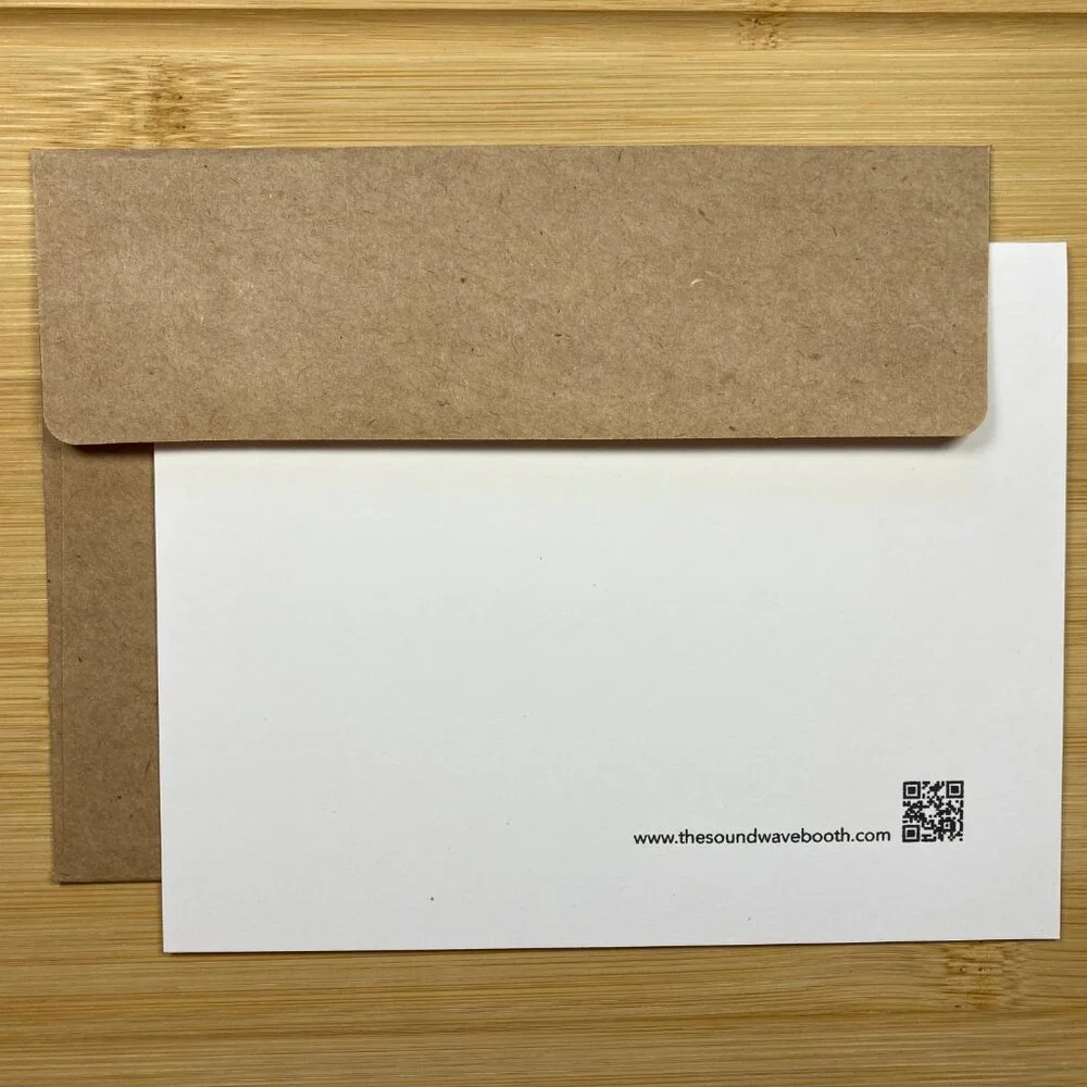 Thank You Greeting Cards 10 Pack 4.25x5.5 Black White Envelopes Blank Inside